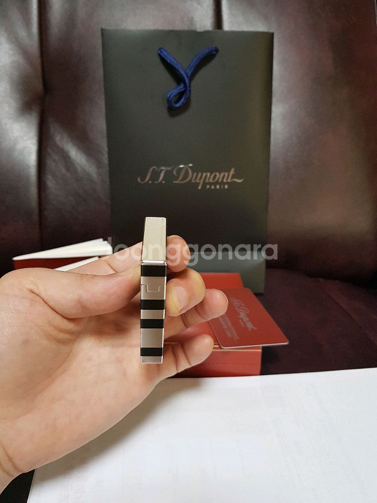 풀세트 듀퐁라이터 라인2 ca16742 블랙 팔라듐--4