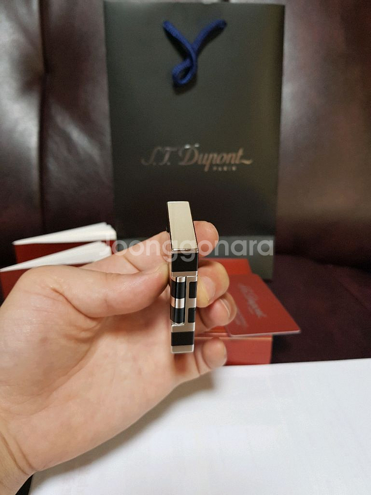 풀세트 듀퐁라이터 라인2 ca16742 블랙 팔라듐--3