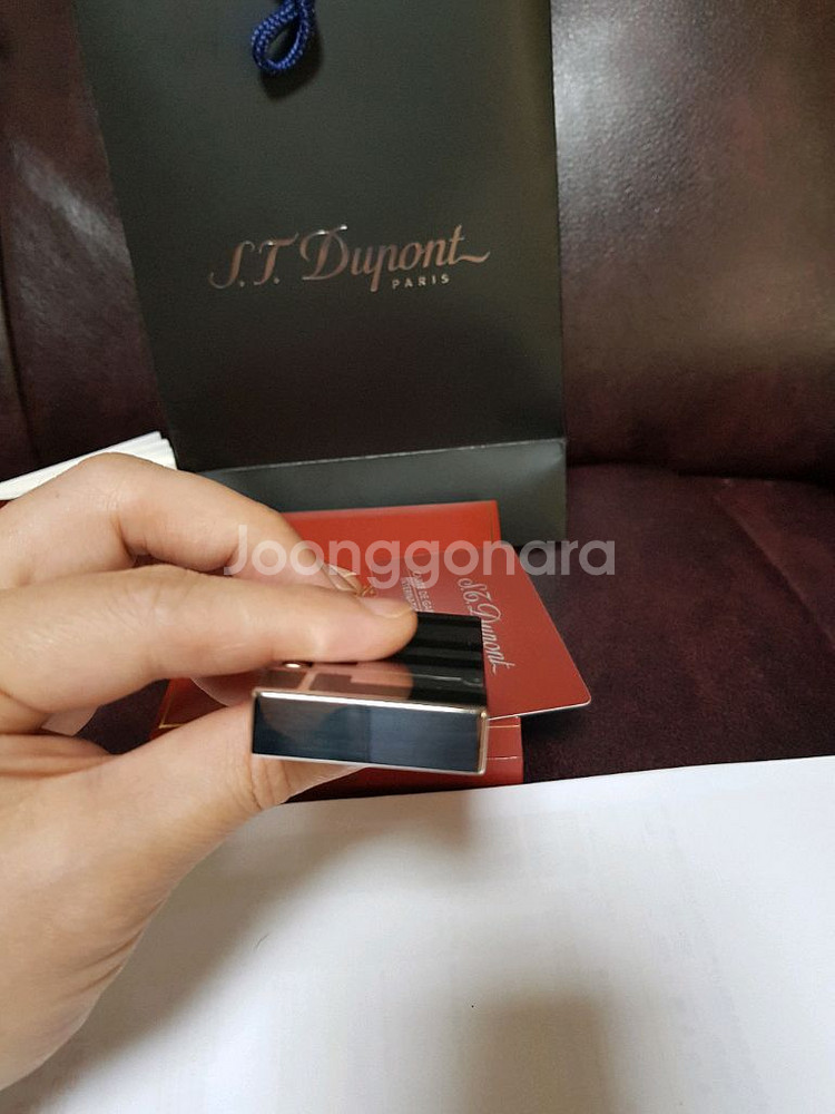 풀세트 듀퐁라이터 라인2 ca16742 블랙 팔라듐--5