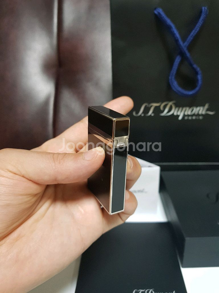 풀세트 듀퐁라이터 라인2 쌍불 ca16296 블랙래커--4