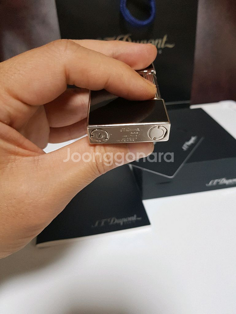 풀세트 듀퐁라이터 라인2 쌍불 ca16296 블랙래커--6