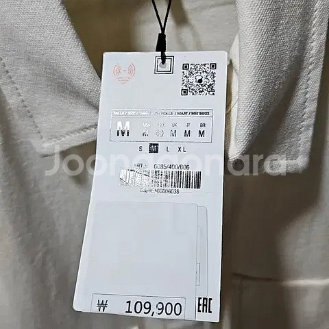 M) 자라 아이보리 캔버스 3포켓 셔츠 자켓 오버셔츠--3