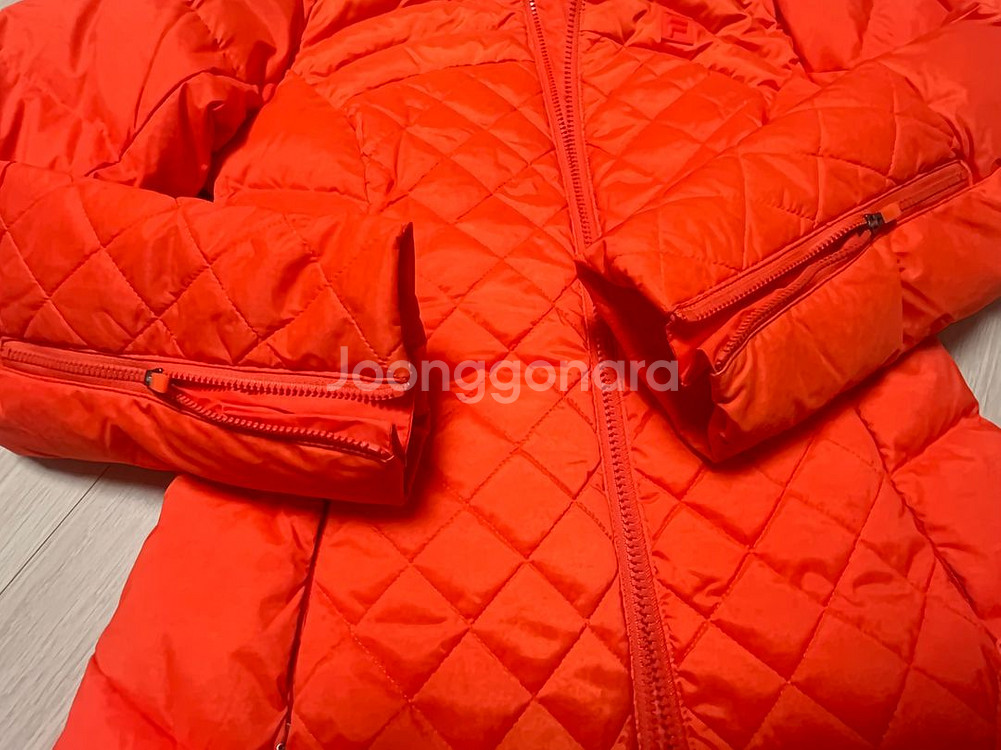 (거의새것) FILA 필라 여성 오렌지 경량 패딩 9--4