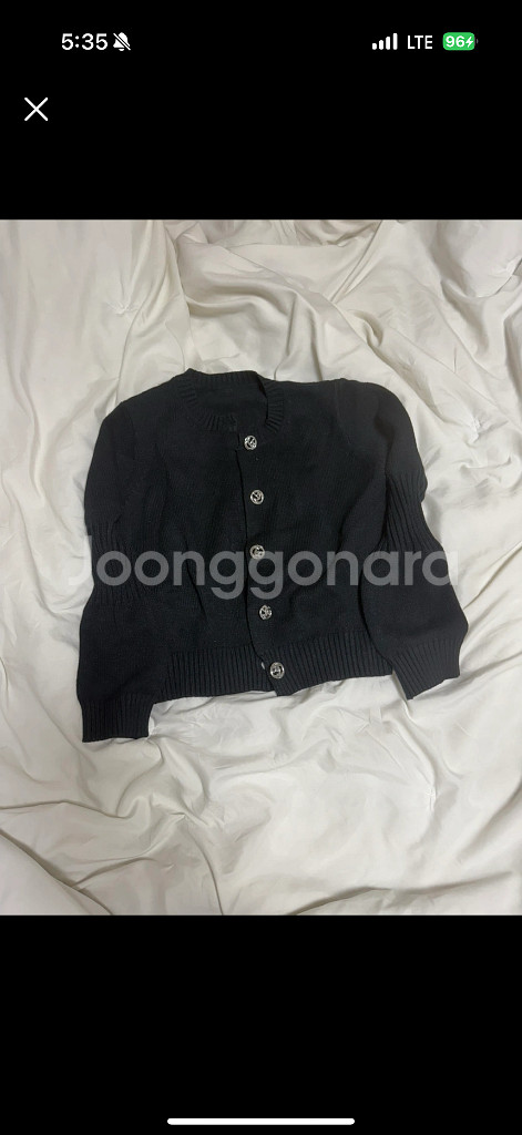 새상품)수입의류 구씨 블랙검정니트가디건 에이블리 드벨라--0