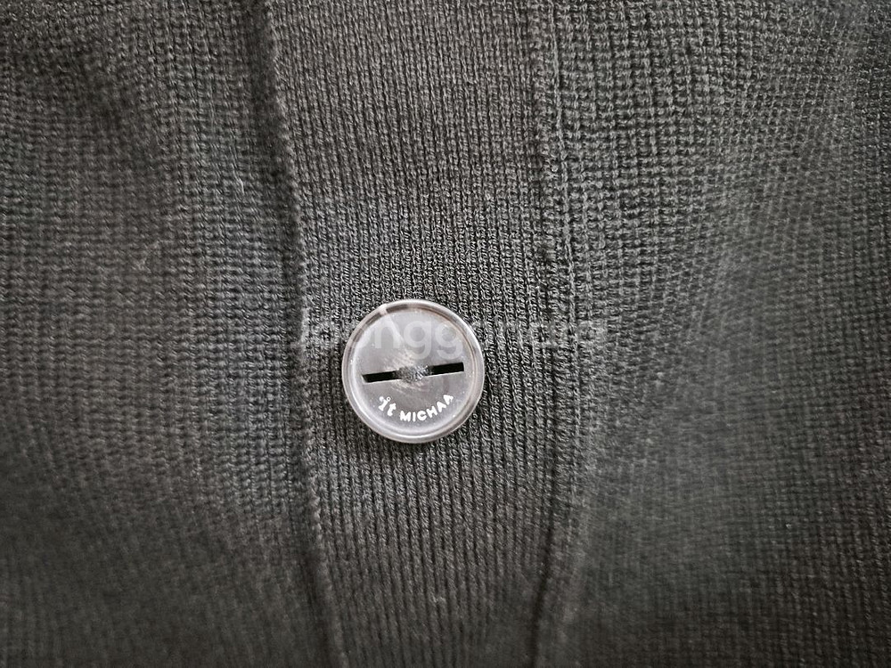 새상품 잇미샤 뷔스티에 리브 니트 탑 블랙 44--4