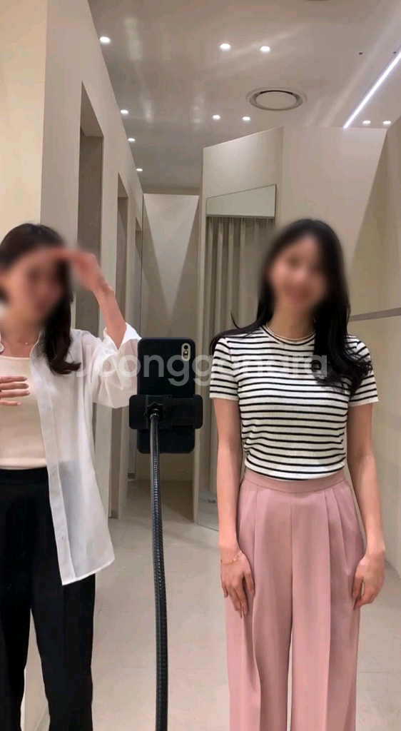 시에SIE 아방 와이드 트라우저 핑크 XS--3