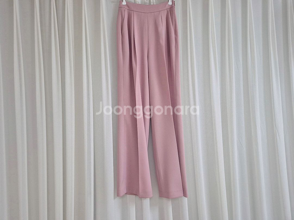 시에SIE 아방 와이드 트라우저 핑크 XS--4