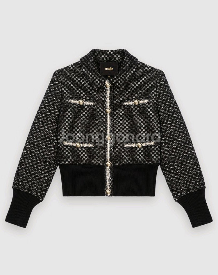 마쥬(maje) 트위드 블로피자켓(54size)--0