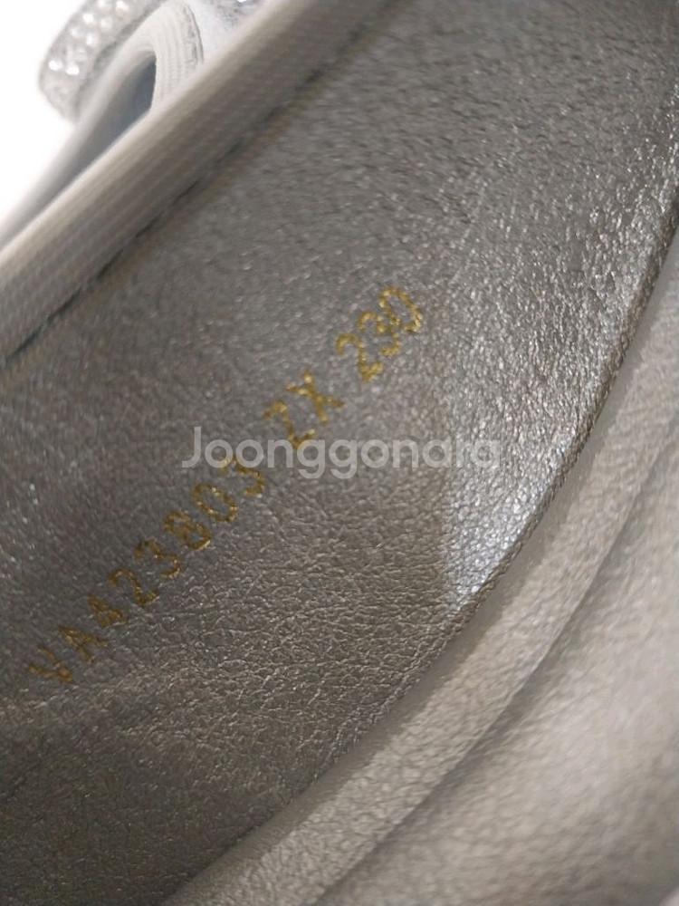 여성 엠무크 비쥬 리본 실버 플랫슈즈, 단화 (230)--9