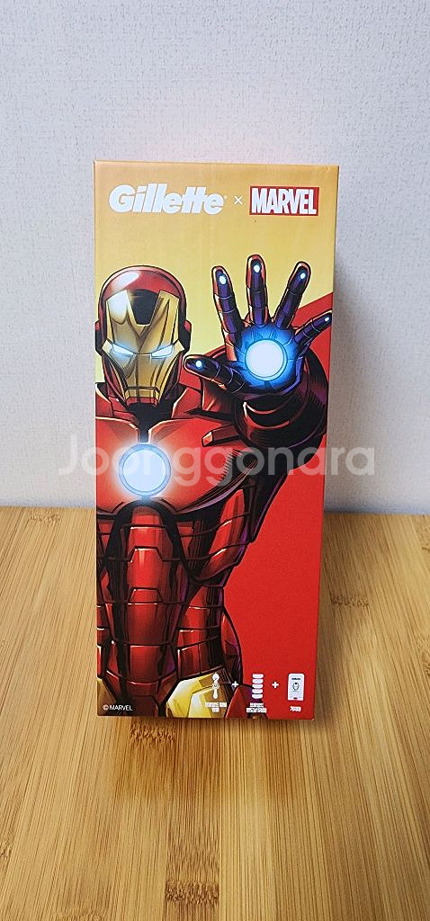 질레트 면도기 마블 아이언맨 콜라보 새상품--0