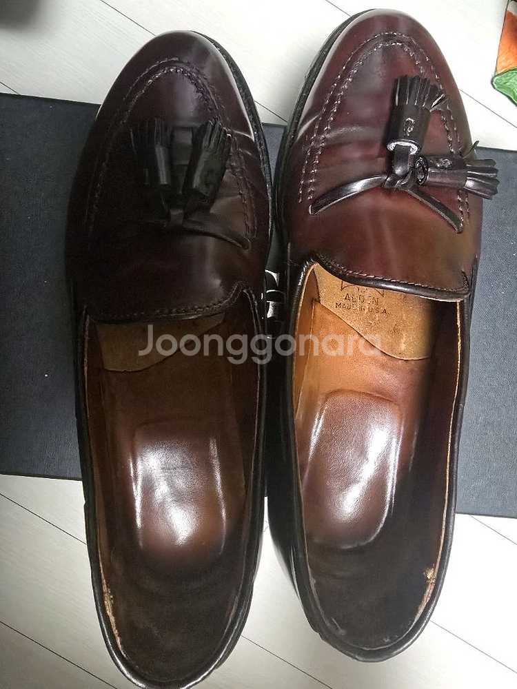 알든 Alden 563 버건디 테슬로퍼 7D--9