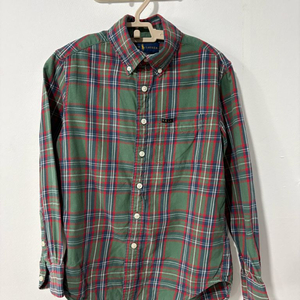 폴로 키즈 그린 체크 셔츠 S (8)