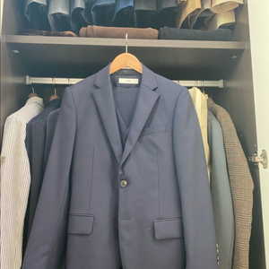 [판매] BON REDA원단 네이비 쓰리피스 수트 셋업