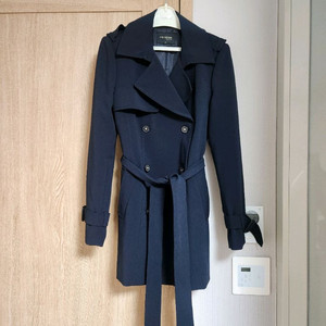 (85사이즈)미센스 여자 남색 트렌치코트