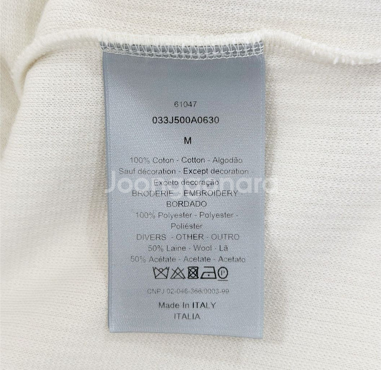 [M] 디올 스투시 꿀벌 로고 코듀로이 니트 집업 자켓--6