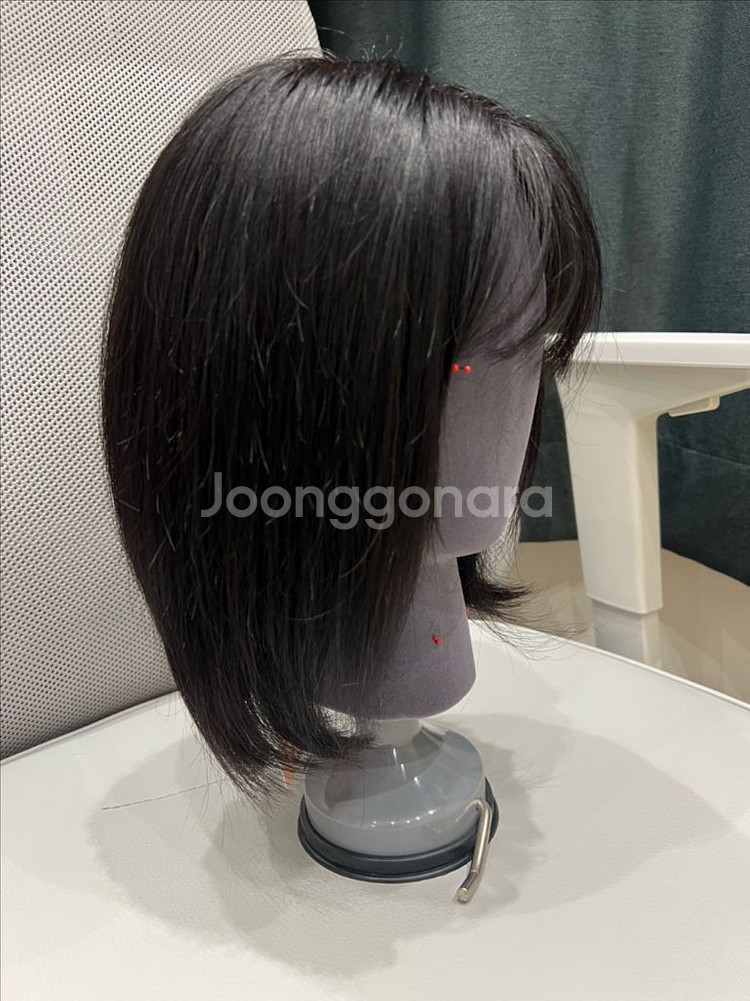 인모100프로(밝은갈색, 보브컷) 통가발 판매합니다--1