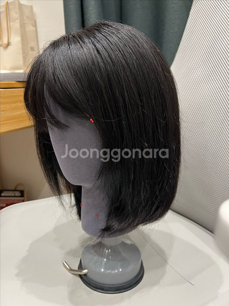 인모100프로(밝은갈색, 보브컷) 통가발 판매합니다--2