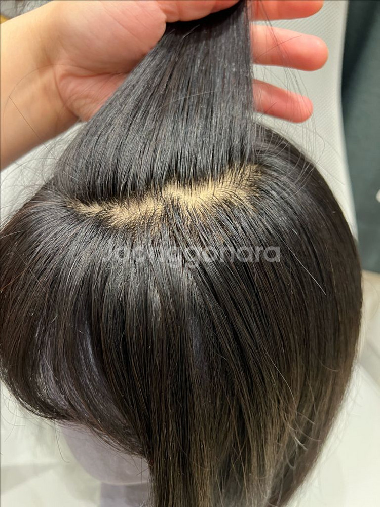 인모100프로(밝은갈색, 보브컷) 통가발 판매합니다--5