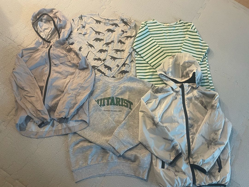 남아 상의 5벌 일괄(120)--5