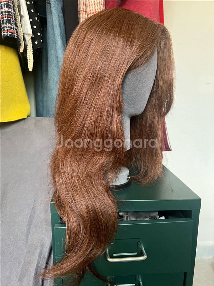 인모100프로(밝은갈색,펌머리)판매합니다--0