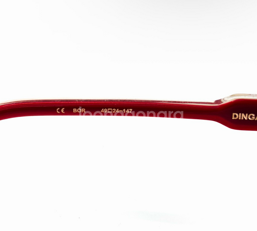 크롬하츠 딩가롱링롱 뿔테 안경 테 보르델로 레드 골드--8