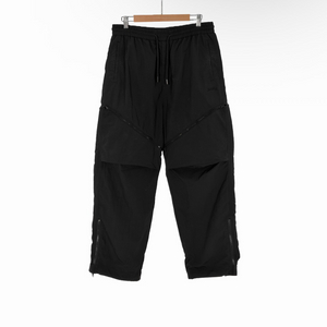 [48] 준지 와이드 디태처블 파이핑 나일론 팬츠 블랙