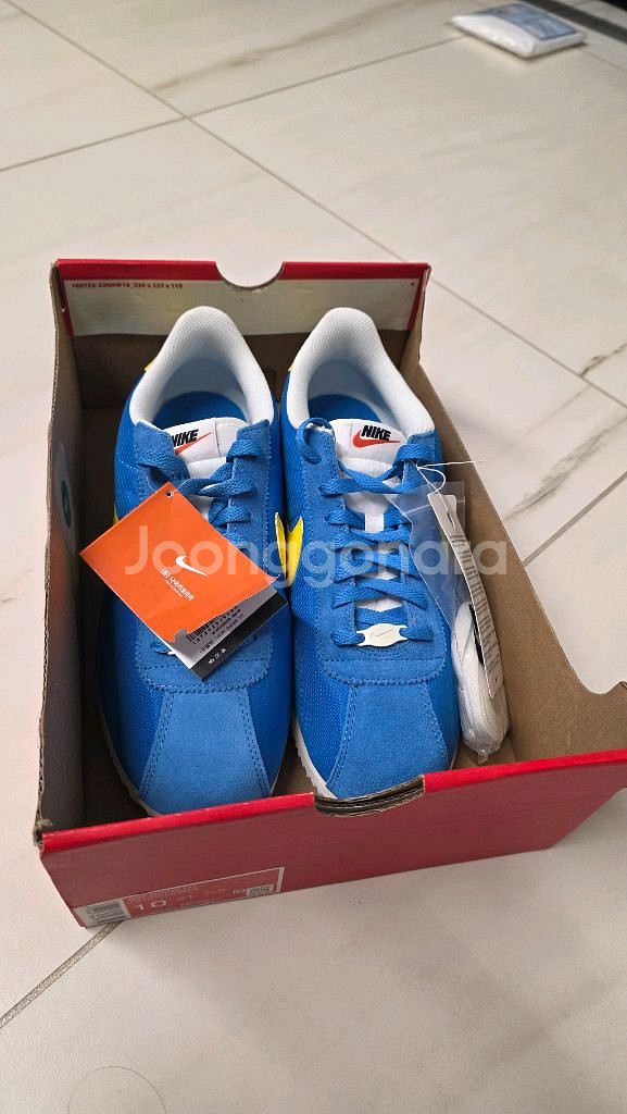 나이키 코르테즈 파랑/노랑 280mm 새상품--4