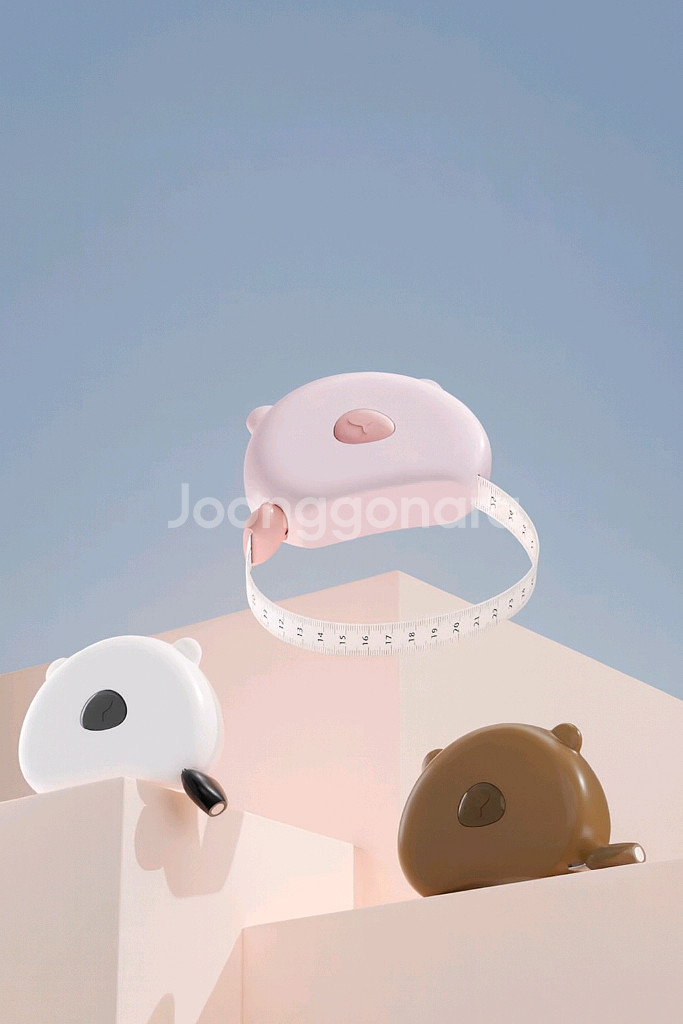 원터치 자동조임 양면 피팅 줄자, 1.5m--1