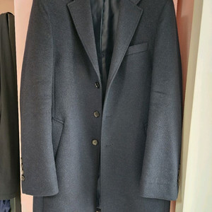 BASSO 바쏘 울 캐시미어 네이비 코트 100~105