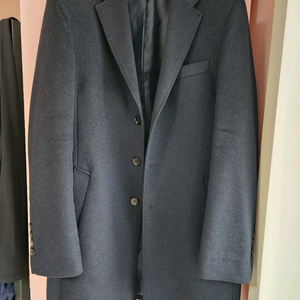 BASSO 바쏘 울 캐시미어 네이비 코트 100~105