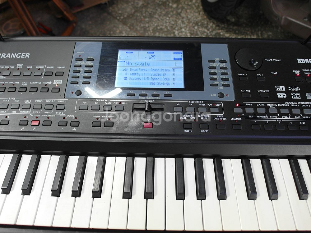 전자올겐 KORG 마이크로어리인저 한국형리듬 캬바레음색--3