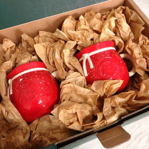 스타벅스 20 크리스마스 산타백 머그 355ml 세트