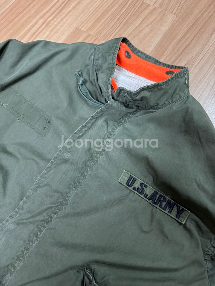 [S]미군 M-65 피쉬테일 개파카 자수 커스텀--2