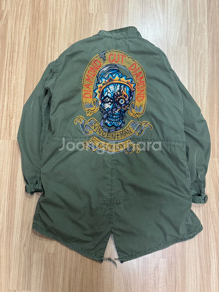 [S]미군 M-65 피쉬테일 개파카 자수 커스텀--1