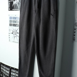 (M-L) 퓨마 트레이닝복 바지 그레이 밴딩 기모 이미지