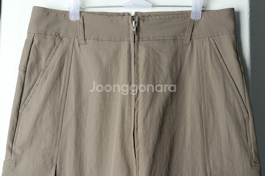 W(L) 구호 슬랙스 경량 바지 배기 베이지--2
