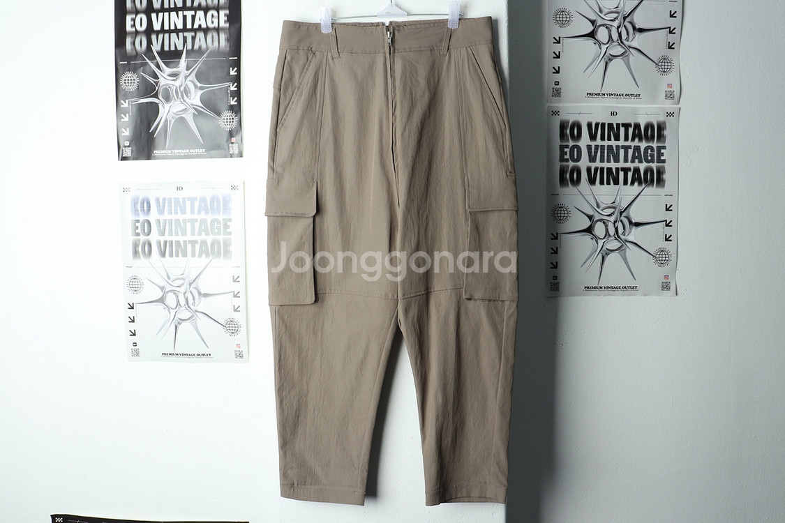 W(L) 구호 슬랙스 경량 바지 배기 베이지--1