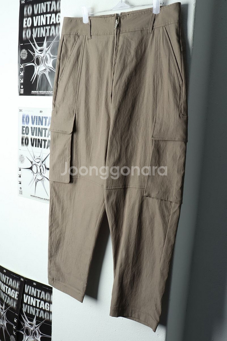 W(L) 구호 슬랙스 경량 바지 배기 베이지--0