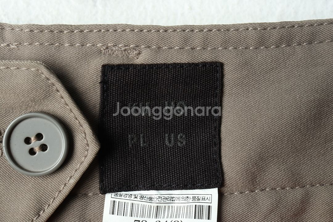 W(L) 구호 슬랙스 경량 바지 배기 베이지--6