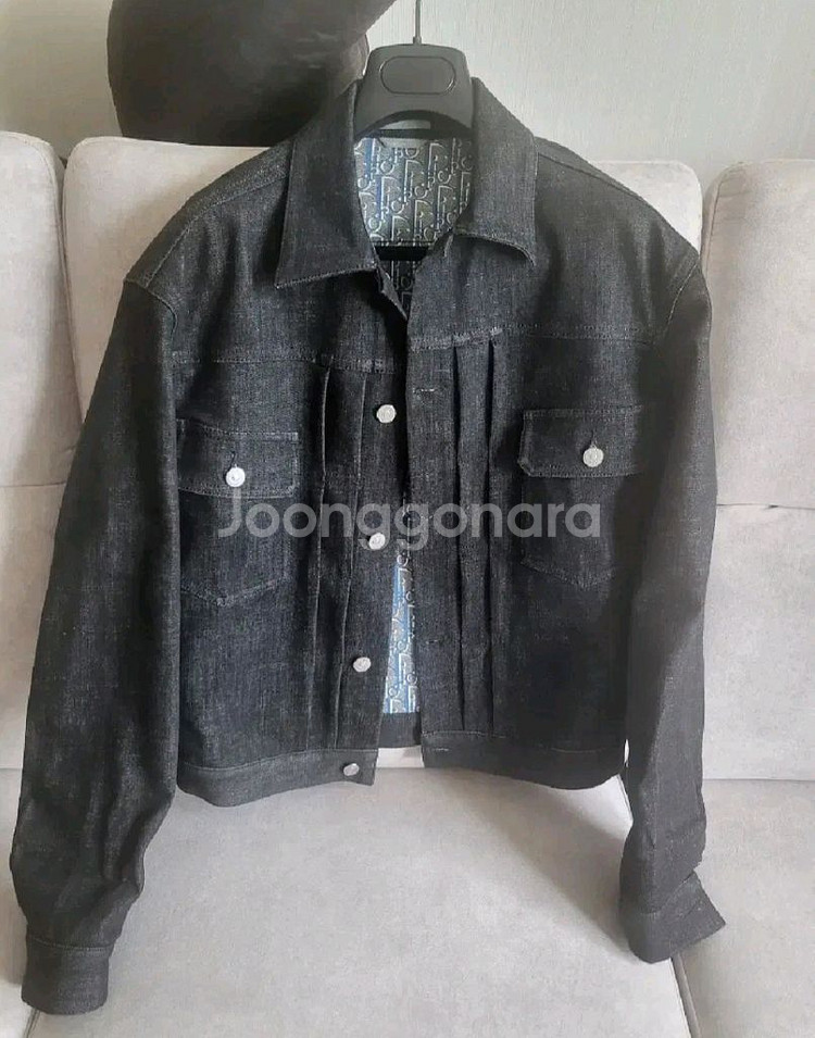 디올 오블리크 청자켓 데님 자켓 트러커 44사이즈--0