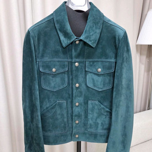 톰포드 / TFL858 그린 스웨이드 자켓 / IT48