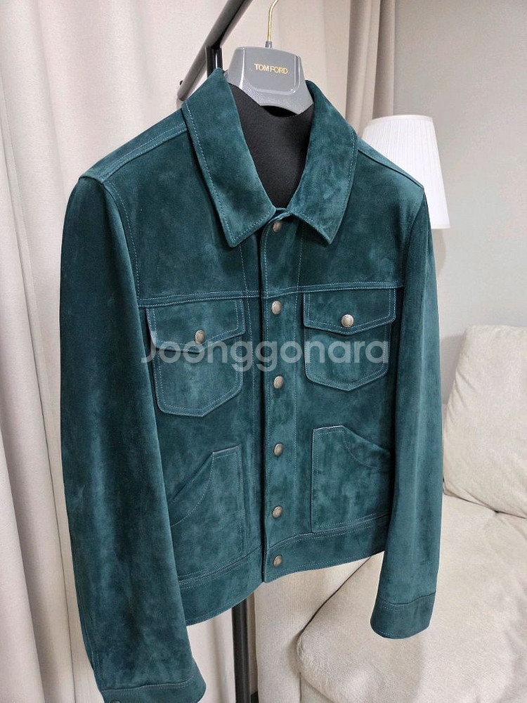 톰포드 / TFL858 그린 스웨이드 자켓 / IT48--1