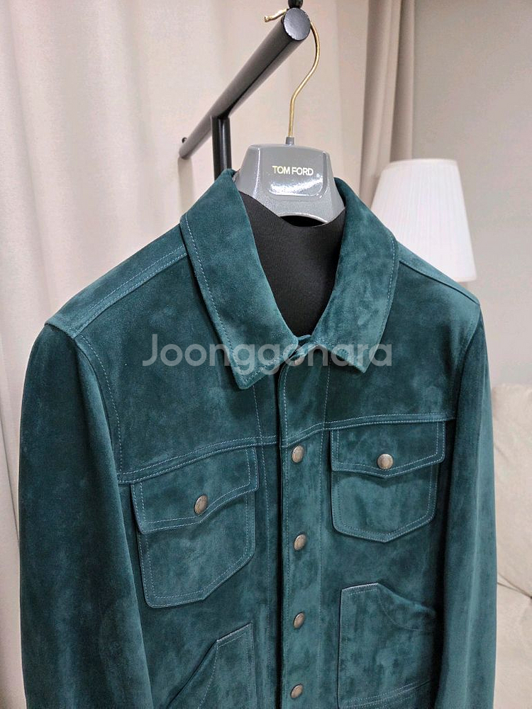 톰포드 / TFL858 그린 스웨이드 자켓 / IT48--2