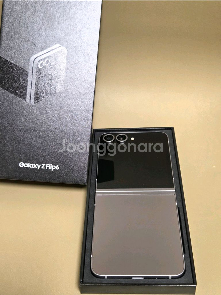 S급) 갤럭시 Z 플립6 실버 쉐도우 256GB 풀박스--0