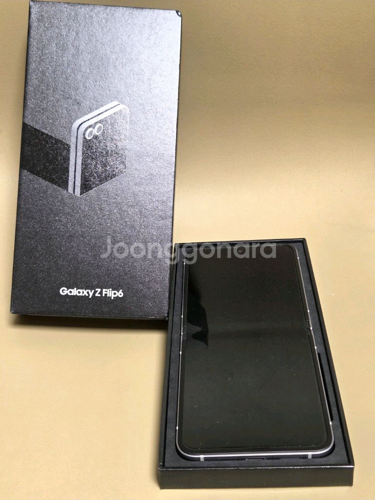 S급) 갤럭시 Z 플립6 실버 쉐도우 256GB 풀박스--1
