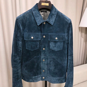 톰포드 / TFL754 오션 블루 스웨이드 자켓 / I