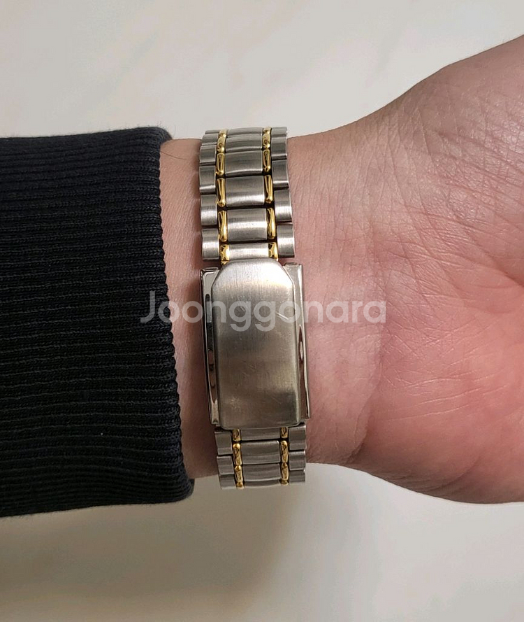 세이코 SEIKO 쿼츠 남성 콤비 가죽시계 남자 손목--2