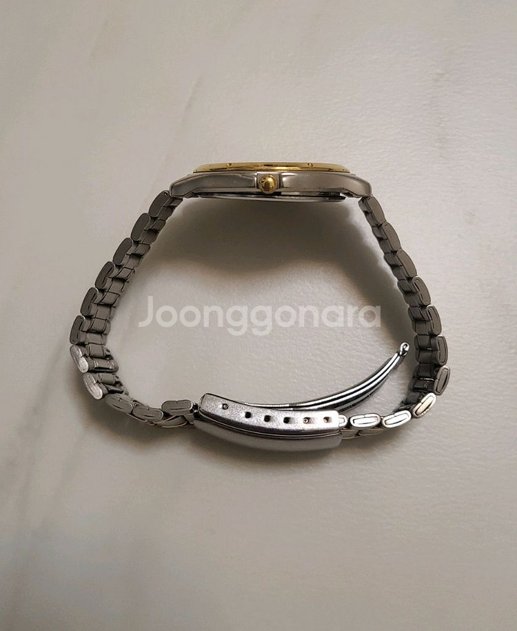 세이코 SEIKO 쿼츠 남성 콤비 가죽시계 남자 손목--5