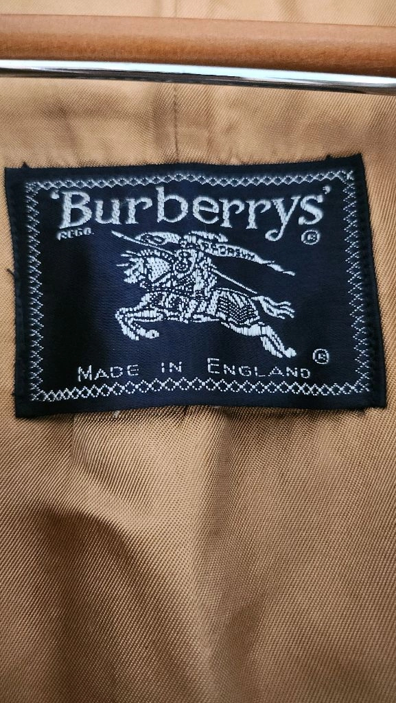 Burberrys. 빈티지 영국생산 울100내피 버버리 싱글 트렌치코트 이미지