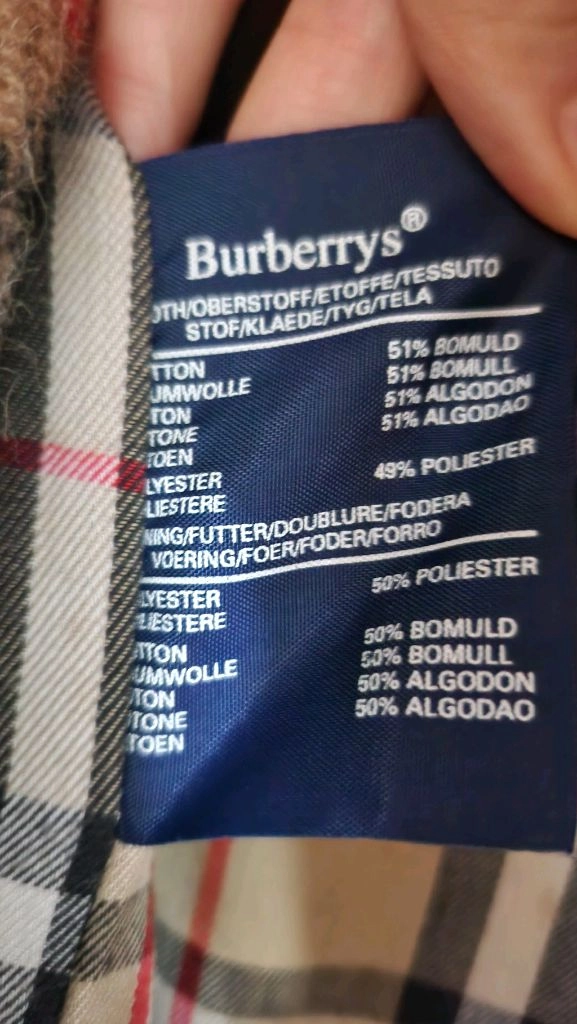 Burberrys. 빈티지 영국생산 울100내피 버버리 싱글 트렌치코트 이미지